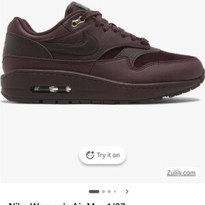Nike Air Max 1 in Deep Burgundy and Black